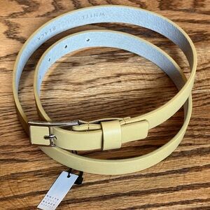 White House Black Market Yellow Belt NWT